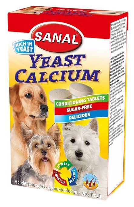 Витамины для собак Sanal кальций 100 таб.